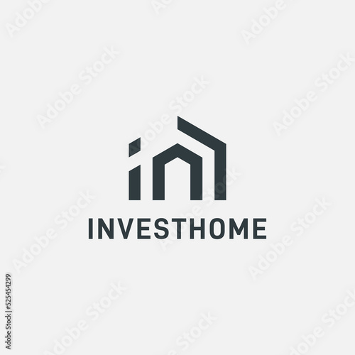 Creative house investment logo design