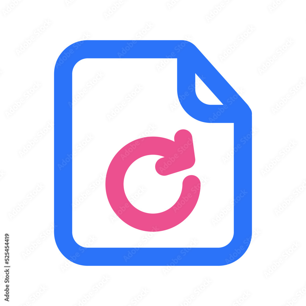Refresh Files Icon Two Tone Color Refresh Files Icon Two Tone Color