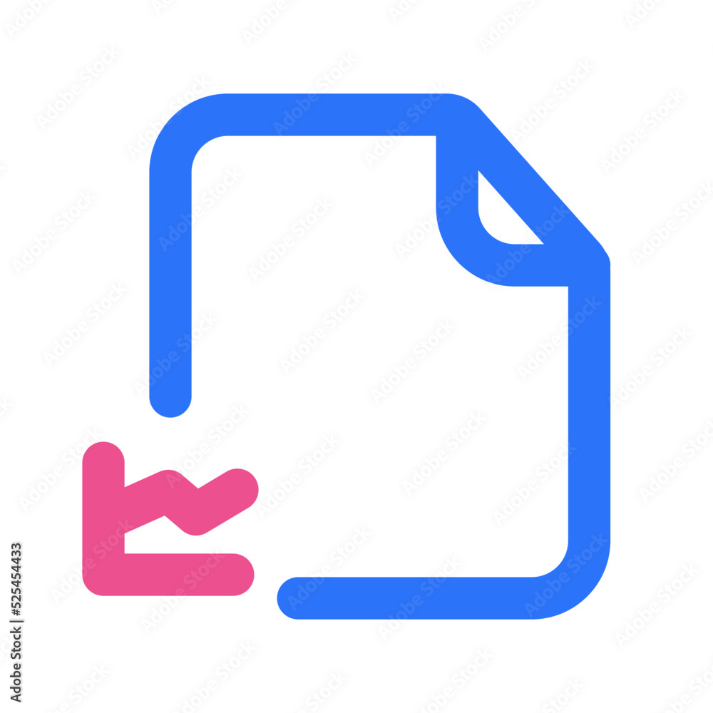 Statistic Files Icon Two Tone Color Statistic Files Icon Two Tone Color