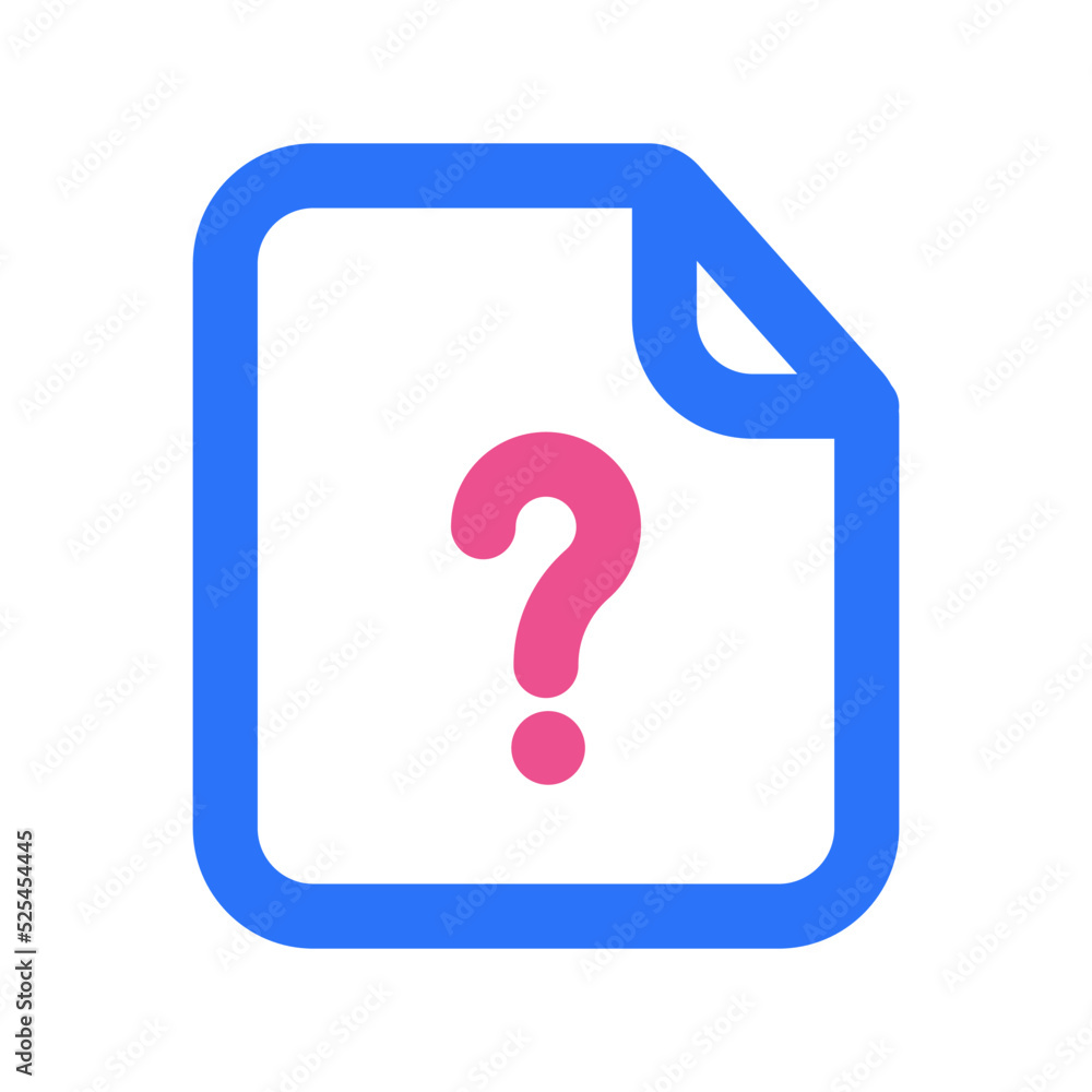 Unknown Files Icon Two Tone Color Unknown Files Icon Two Tone Color