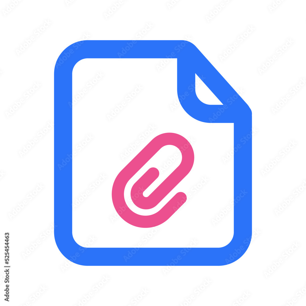 Attachment Files Icon Two Tone Color Attachment Files Icon Two Tone Color