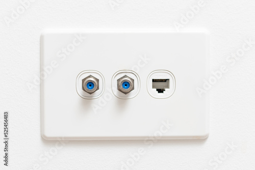 TV and network wall socket