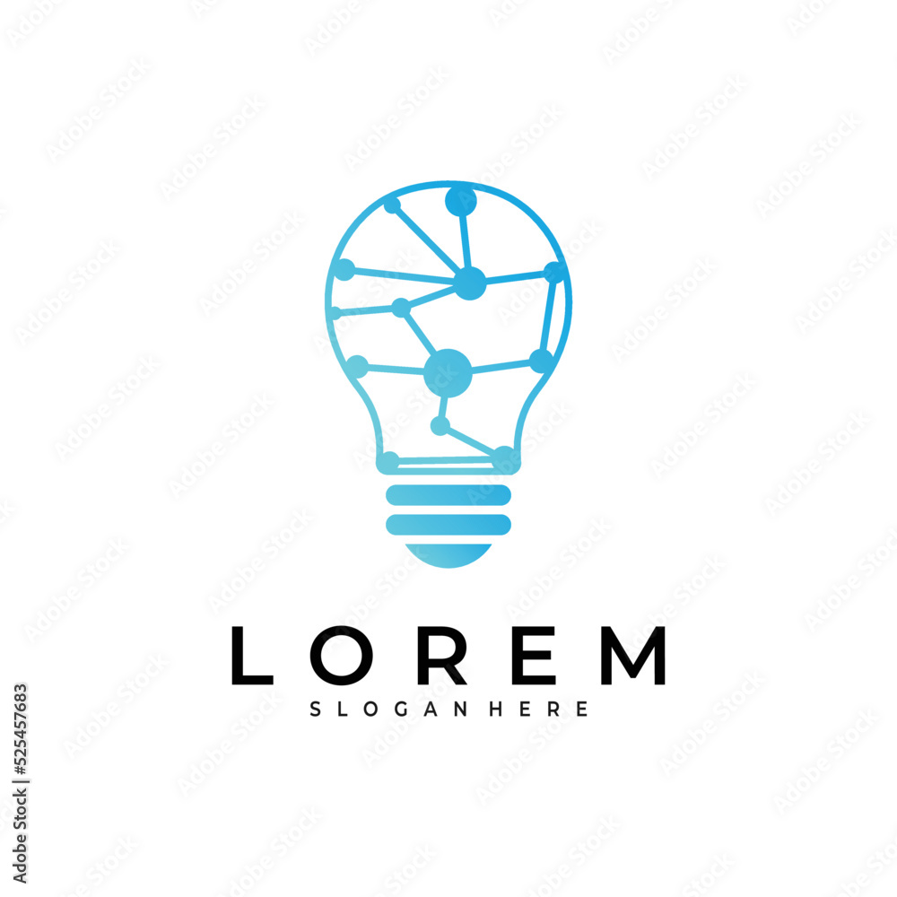 blub idea logo vector design template blub idea logo vector design template