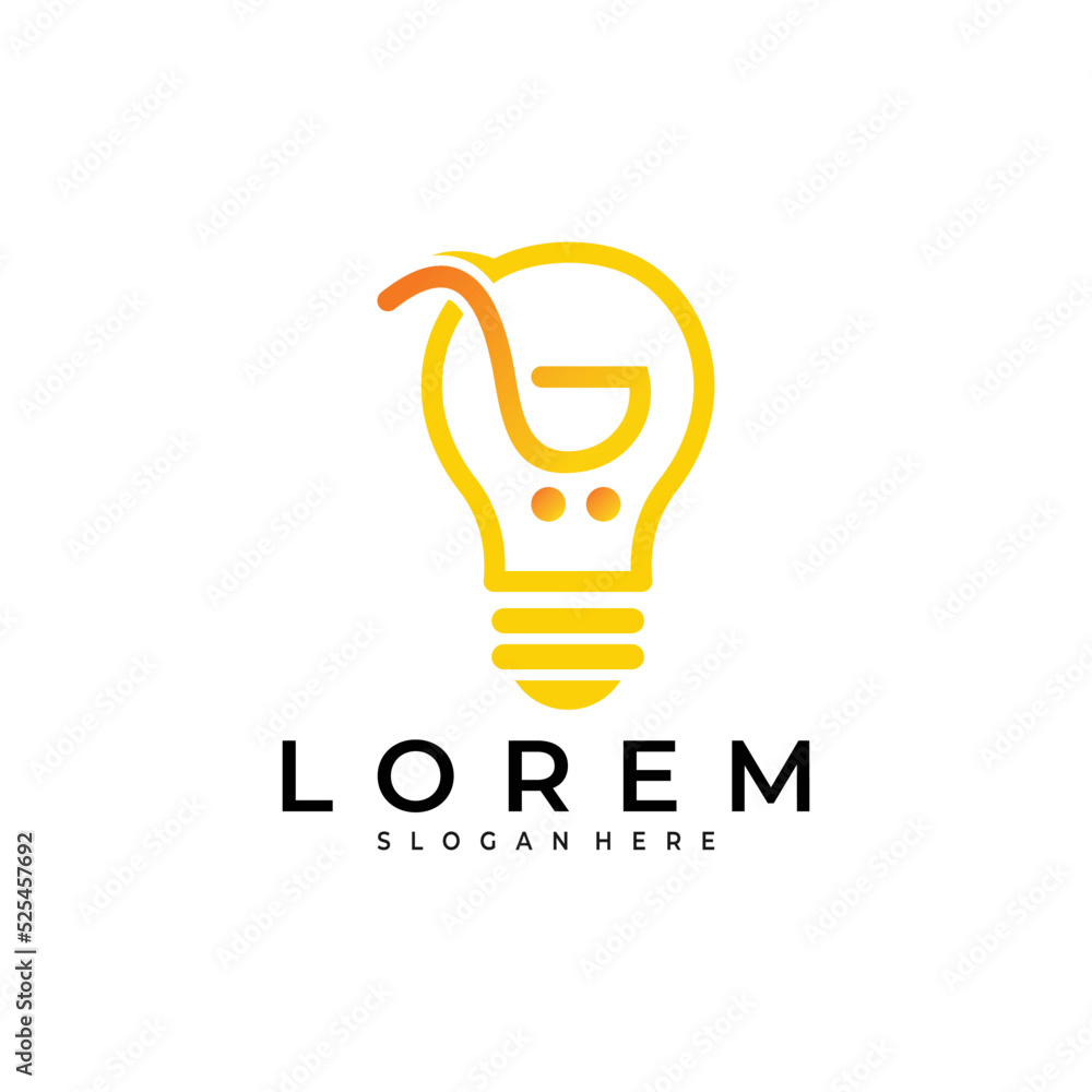 blub idea logo vector design template blub idea logo vector design template