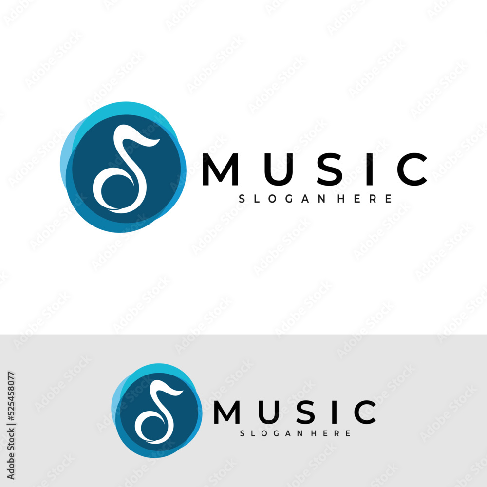 music logo vector design template music logo vector design template