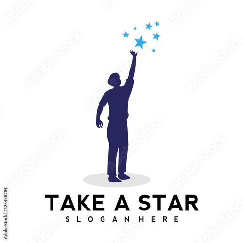 take a star logo vector design template