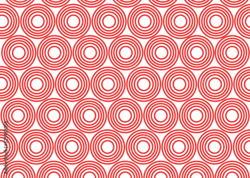vector abstract fish scale pattern background fabric in red Japanese style
