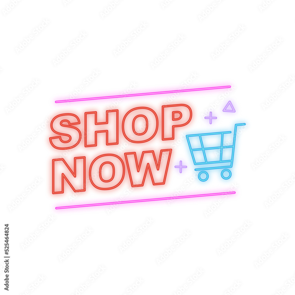 shop now promotion sign neon shop now promotion sign neon