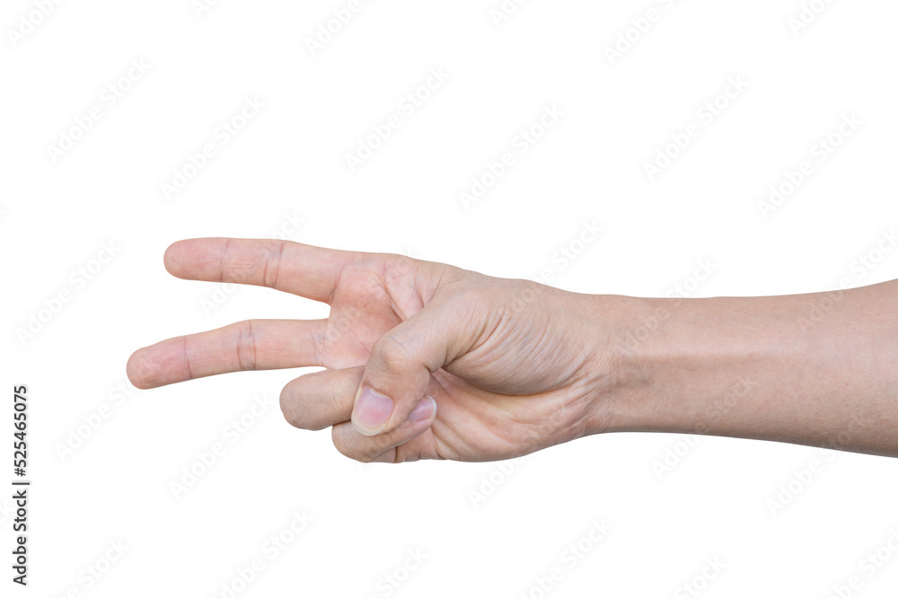 Closeup of male hand showing gesture sign on transparent background - PNG format. Closeup of male hand showing gesture sign on transparent background - PNG format.