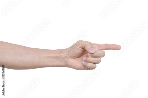 Wallpaper Mural Closeup of male hand showing gesture sign on transparent background - PNG format. Torontodigital.ca