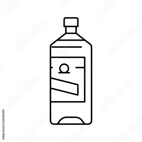 water fragrance bottle perfume line icon vector illustration