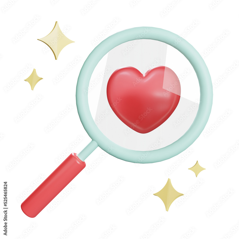 find love 3d icon illustration find love 3d icon illustration