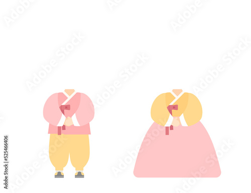 얼굴 합성용 남녀 한복