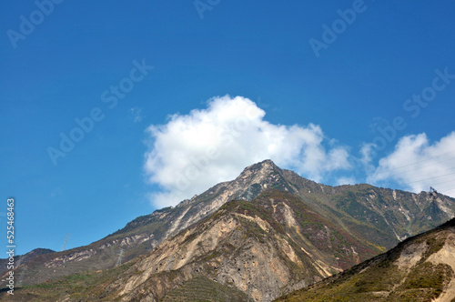 clouds over the mountains