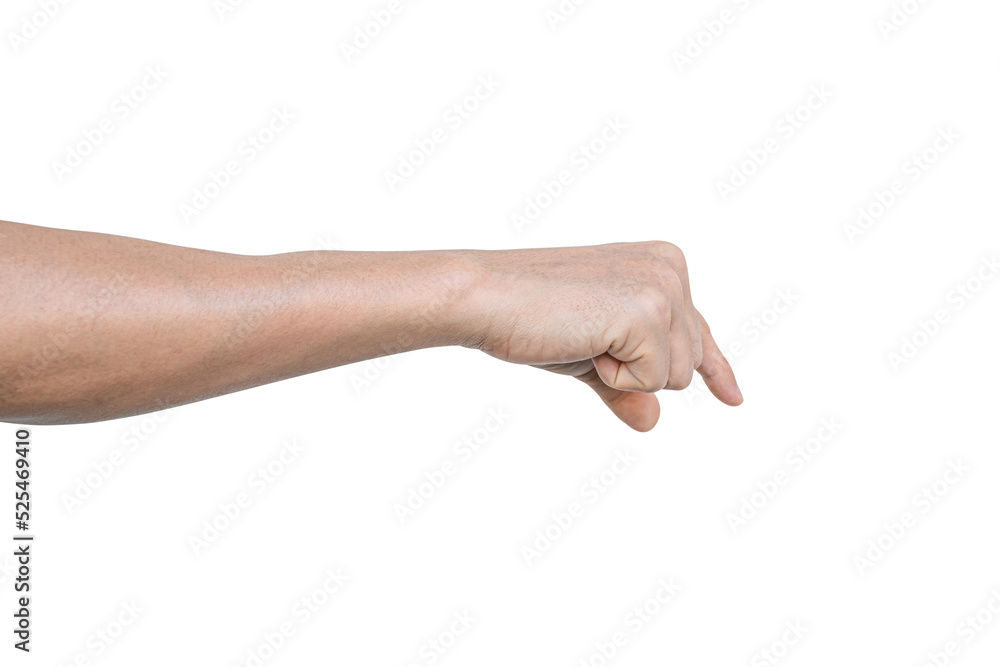 Closeup of male hand showing gesture sign on transparent background - PNG format. Closeup of male hand showing gesture sign on transparent background - PNG format.
