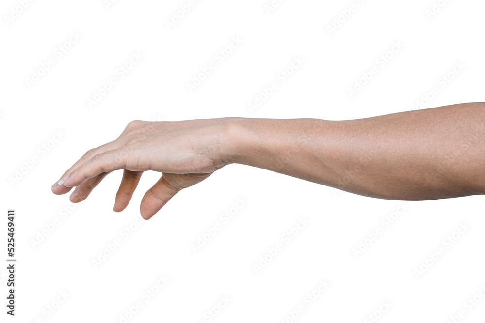 Closeup of male hand showing gesture sign on transparent background - PNG format. Closeup of male hand showing gesture sign on transparent background - PNG format.