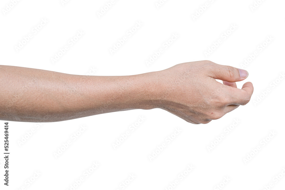 Closeup of male hand showing gesture sign on transparent background - PNG format. Closeup of male hand showing gesture sign on transparent background - PNG format.