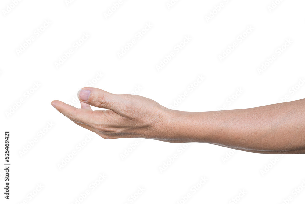 Closeup of male hand showing gesture sign on transparent background - PNG format. Closeup of male hand showing gesture sign on transparent background - PNG format.