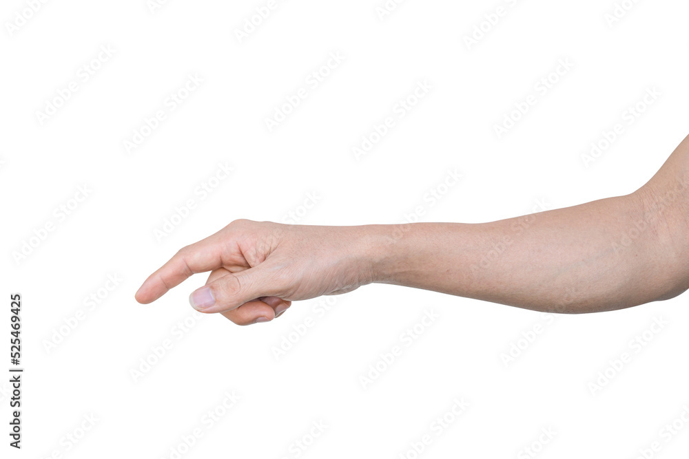 Closeup of male hand showing gesture sign on transparent background - PNG format. Closeup of male hand showing gesture sign on transparent background - PNG format.
