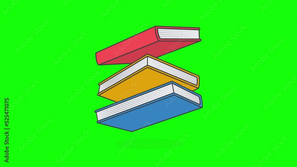 Books On Green Screen Background Books On Green Screen Background