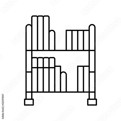 video game holder line icon vector illustration
