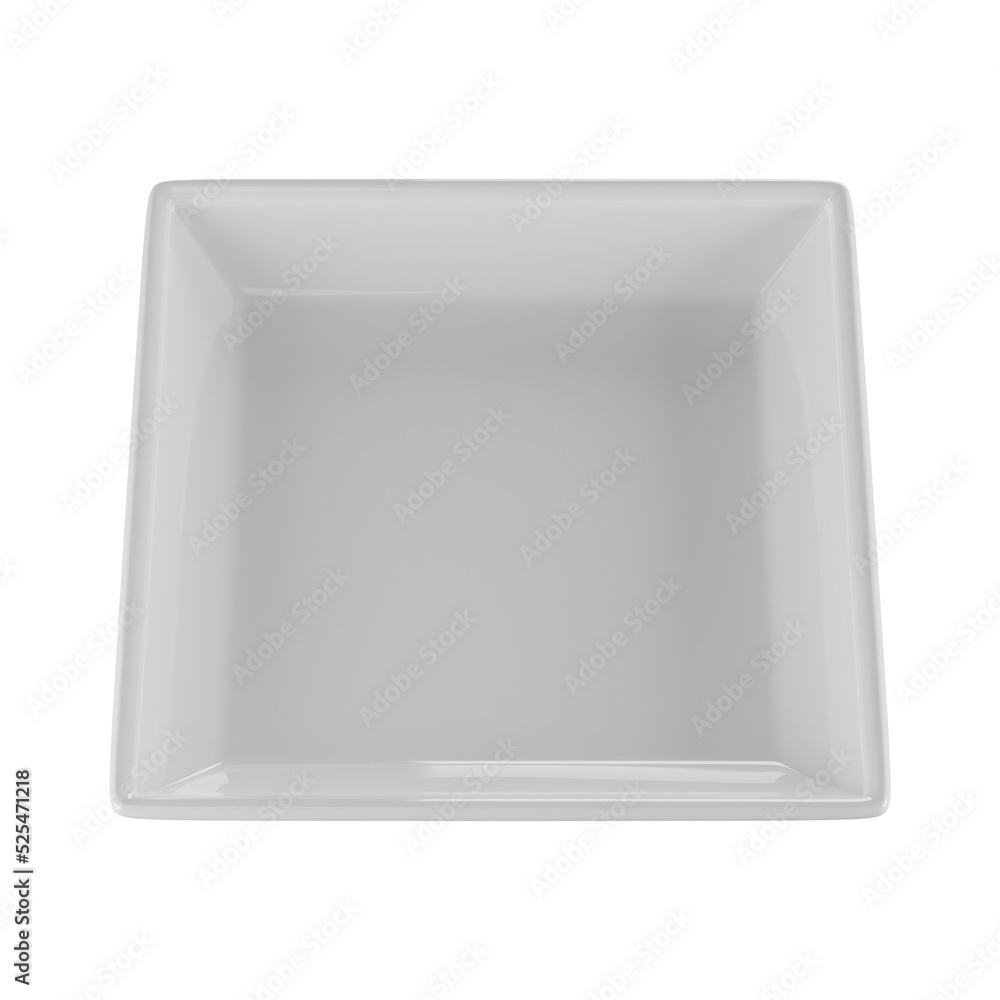 Set of white plate isolated on alpha background 3D Render Set of white plate isolated on alpha background 3D Render