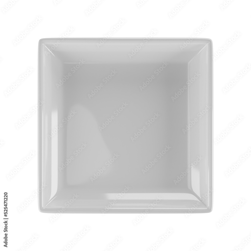 Set of white plate isolated on alpha background 3D Render Set of white plate isolated on alpha background 3D Render