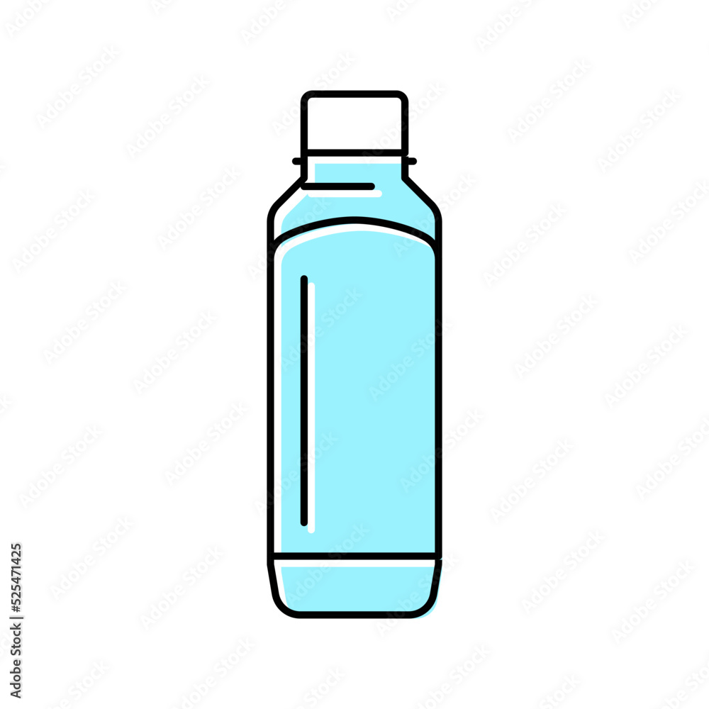 bottle smoothie fruit juice food color icon vector illustration