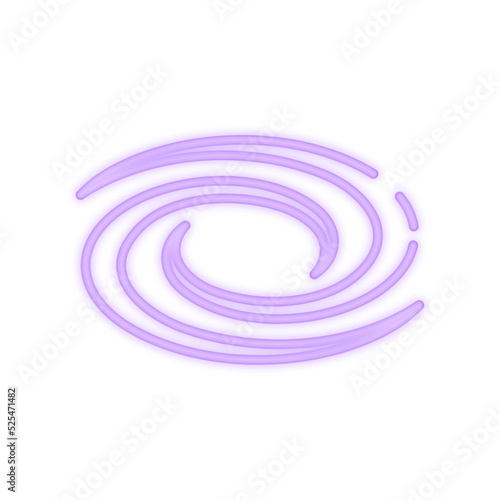 black hole neon icon