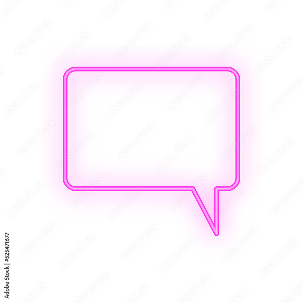 speech bubble neon speech bubble neon