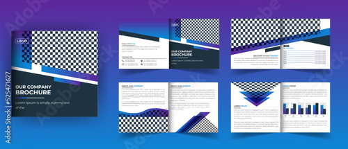 Bifold 8 pages square brochure design