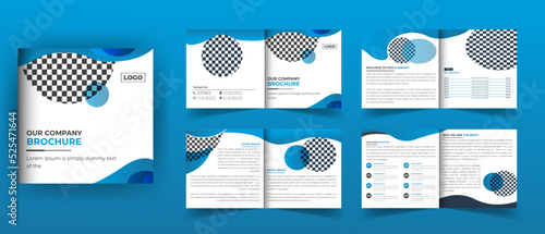 Bifold 8 pages square brochure design