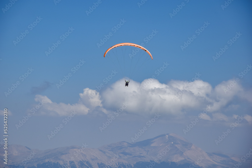 Paragliding in the city of Kemer on Mount Tathali Paragliding in the city of Kemer on Mount Tathali