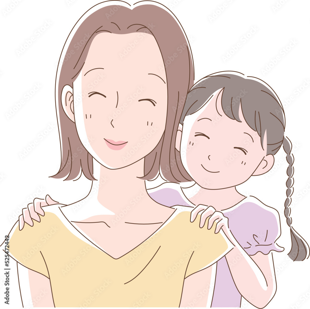 仲の良い母と娘 仲の良い母と娘