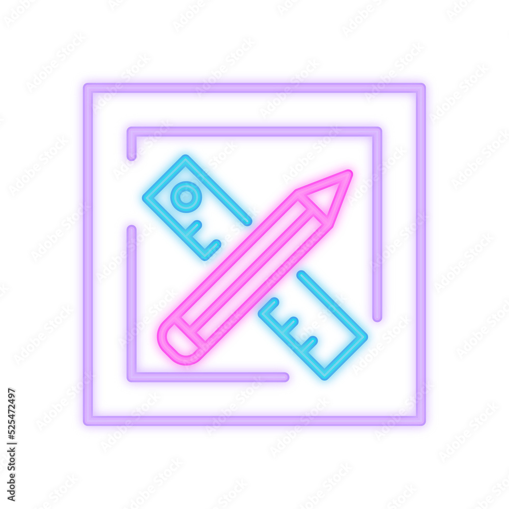 graphic design neon icon graphic design neon icon