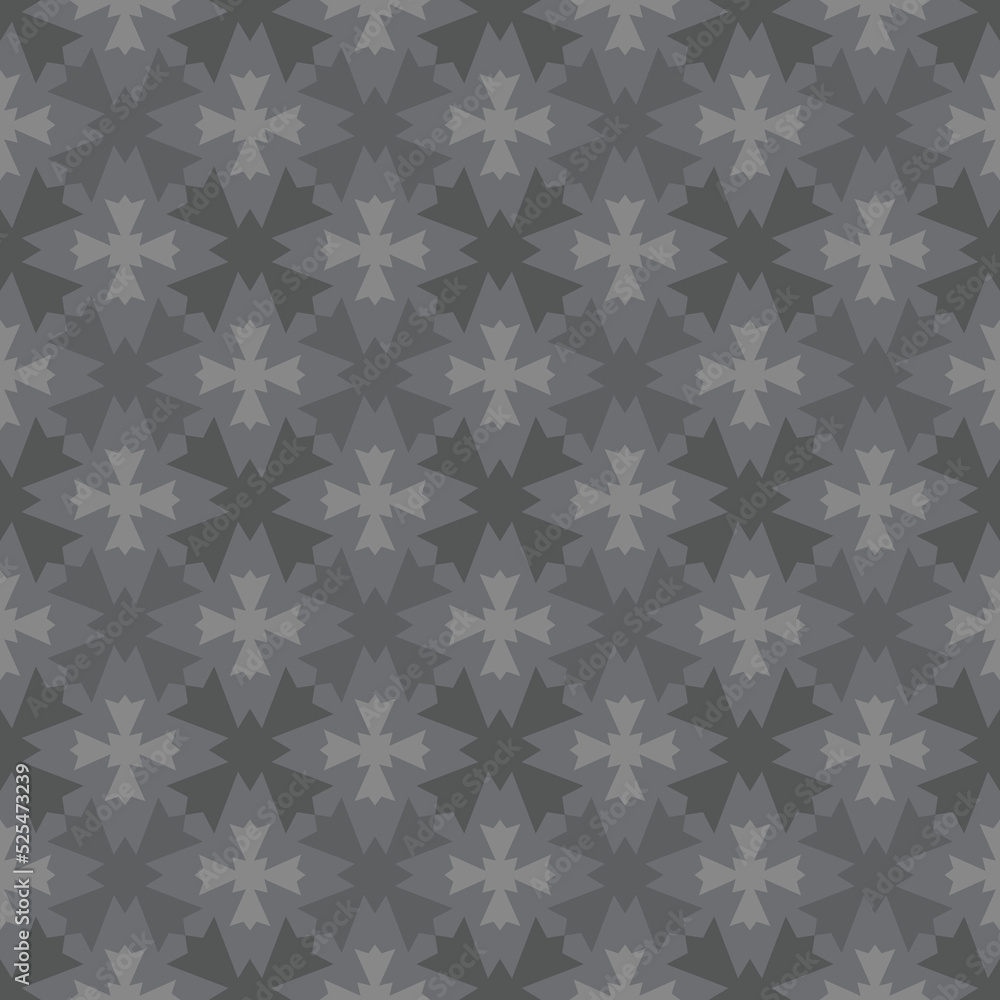 grey flowers geometry seamless pattern grey flowers geometry seamless pattern