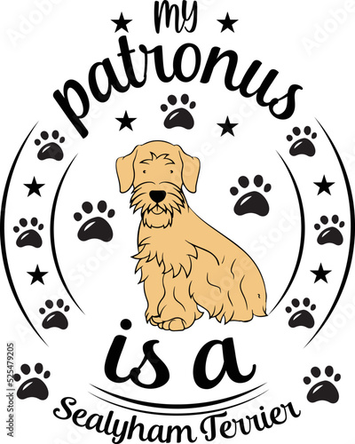 my Patronus is a Sealyham terrier t shirt design