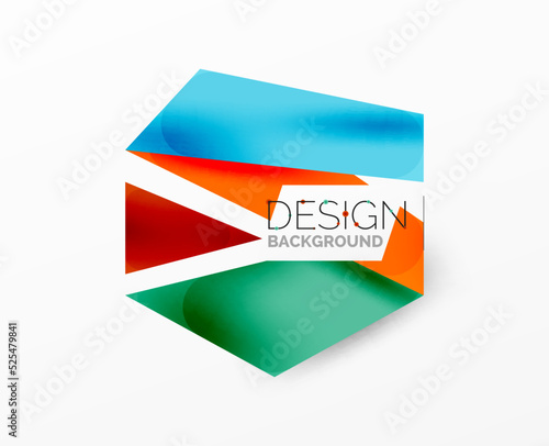 Free Download Background color abstract overlapping lines. Minimal composition vector illustration for wallpaper banner background or landing page - GFXLoad
