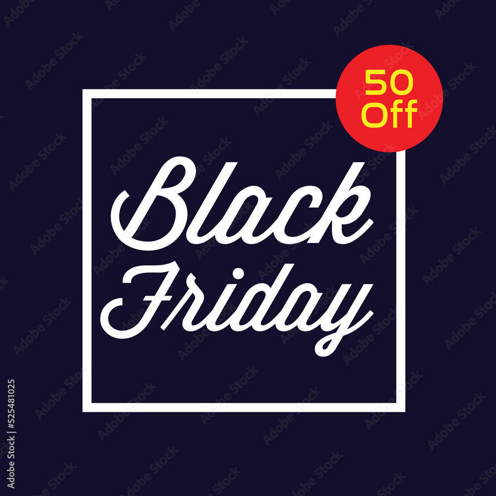 Obraz premium Black Friday sale offer design template. Black Friday social media post design. Black Friday advertising design. Black Friday Promotional design template. 