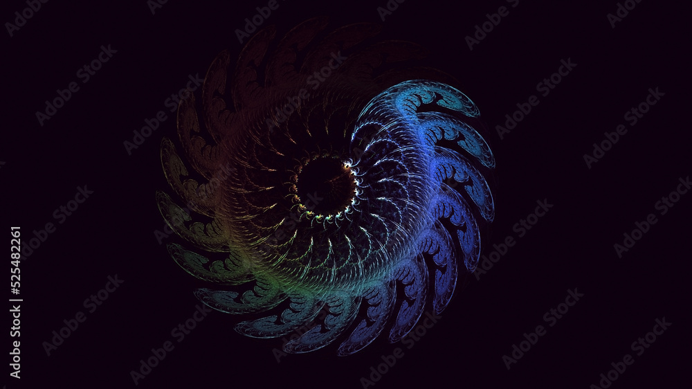 3D rendering abstract round light background 3D rendering abstract round light background