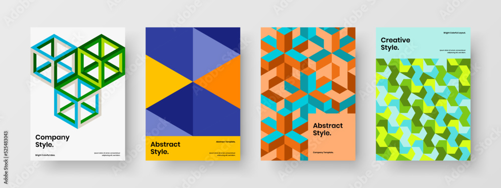 Premium poster A4 design vector template composition. Vivid mosaic hexagons banner illustration collection. Premium poster A4 design vector template composition. Vivid mosaic hexagons banner illustration collection.