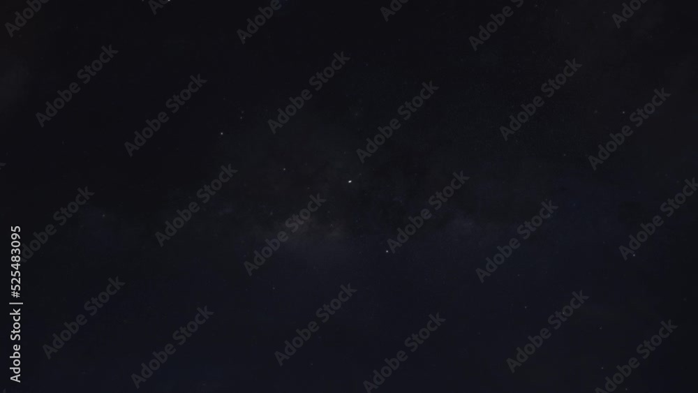Satellite Passing Overhead in the Night Sky Satellite Passing Overhead in the Night Sky
