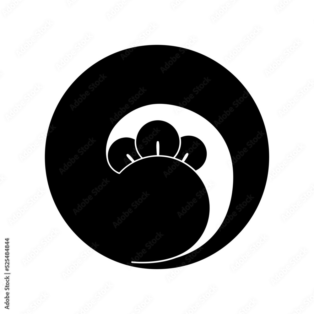 丁字紋・右一つ丁字巴(みぎひとつちょうじともえ) 丁字紋・右一つ丁字巴(みぎひとつちょうじともえ)
