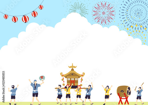 お祭りを楽しむ人達