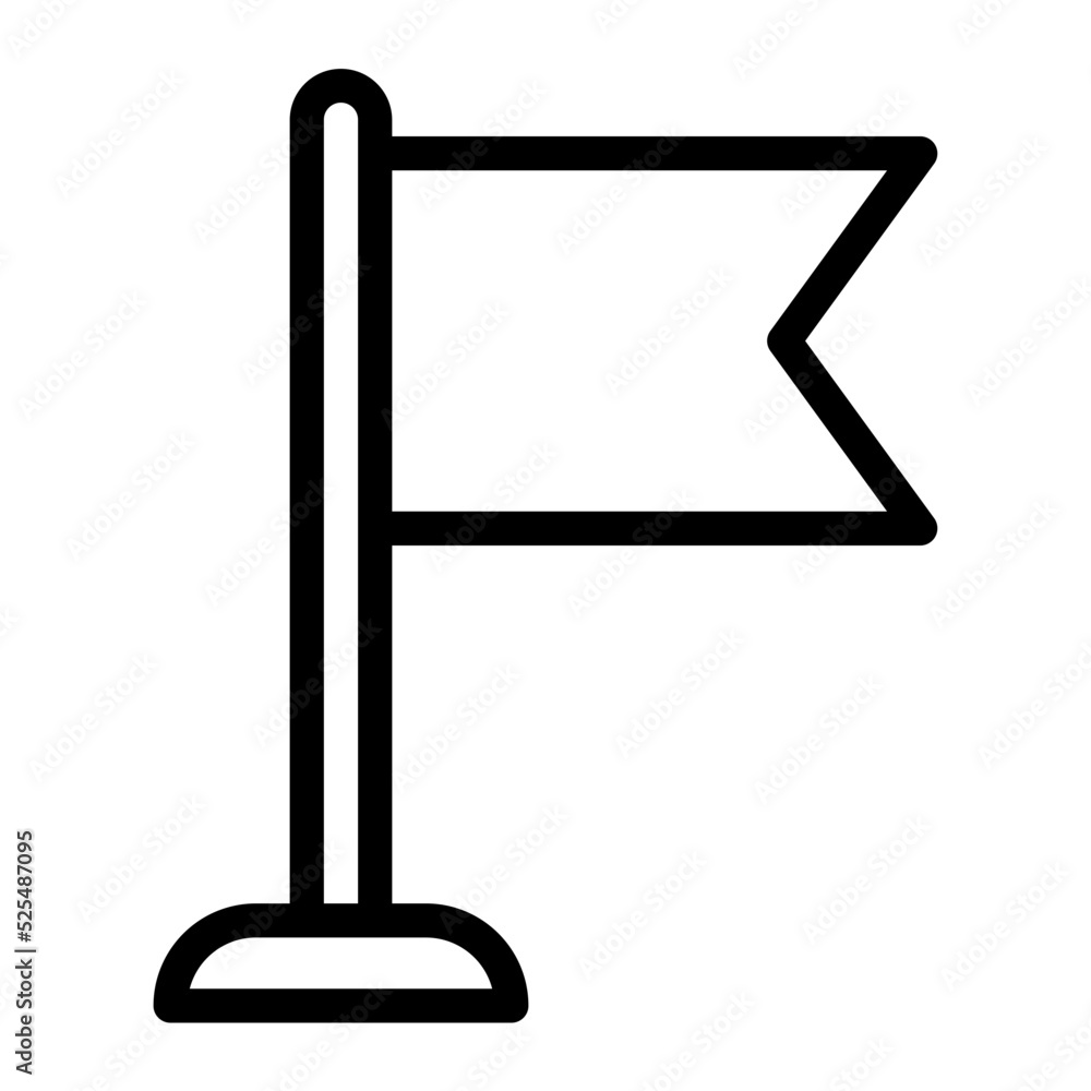 flag line icon flag line icon