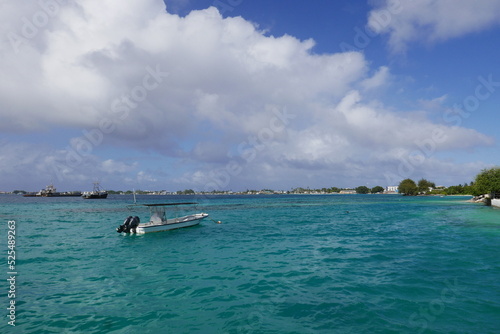 Majuro atoll and Majuro town in Marshall islands © Optimistic Fish