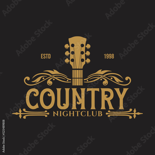 Country Music Night Club Logo Design