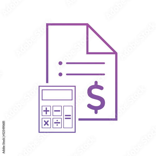 budget plan icons Vector illustration. budget plan symbol for SEO, Website and mobile apps gradient color 