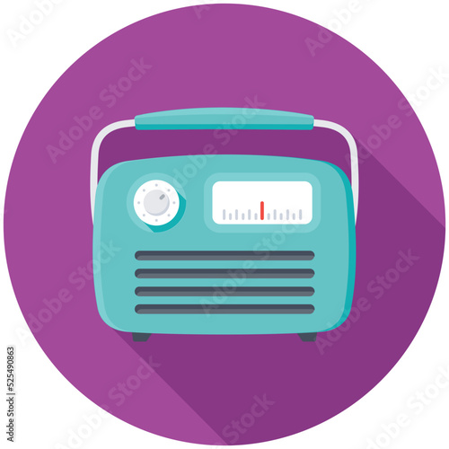Radio Flat Colored Icon