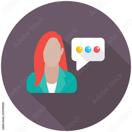 Consulting flat colored Icon